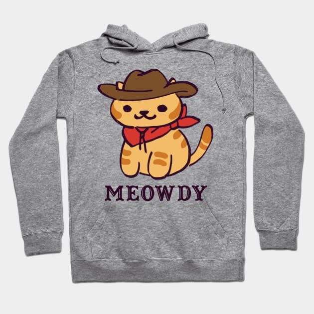 kitty collector billy the kitten / cowboy cat goes meowdy Hoodie by mudwizard